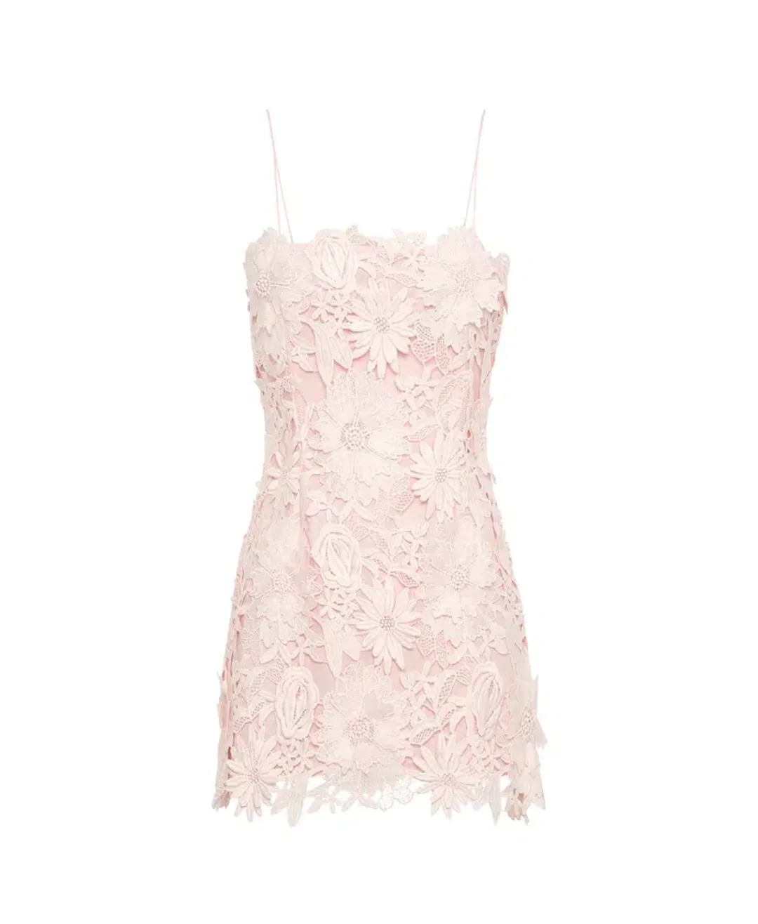 Ixiah the Label Pompom Mini Dress Floral Size 8 for rent on The Volte - main image