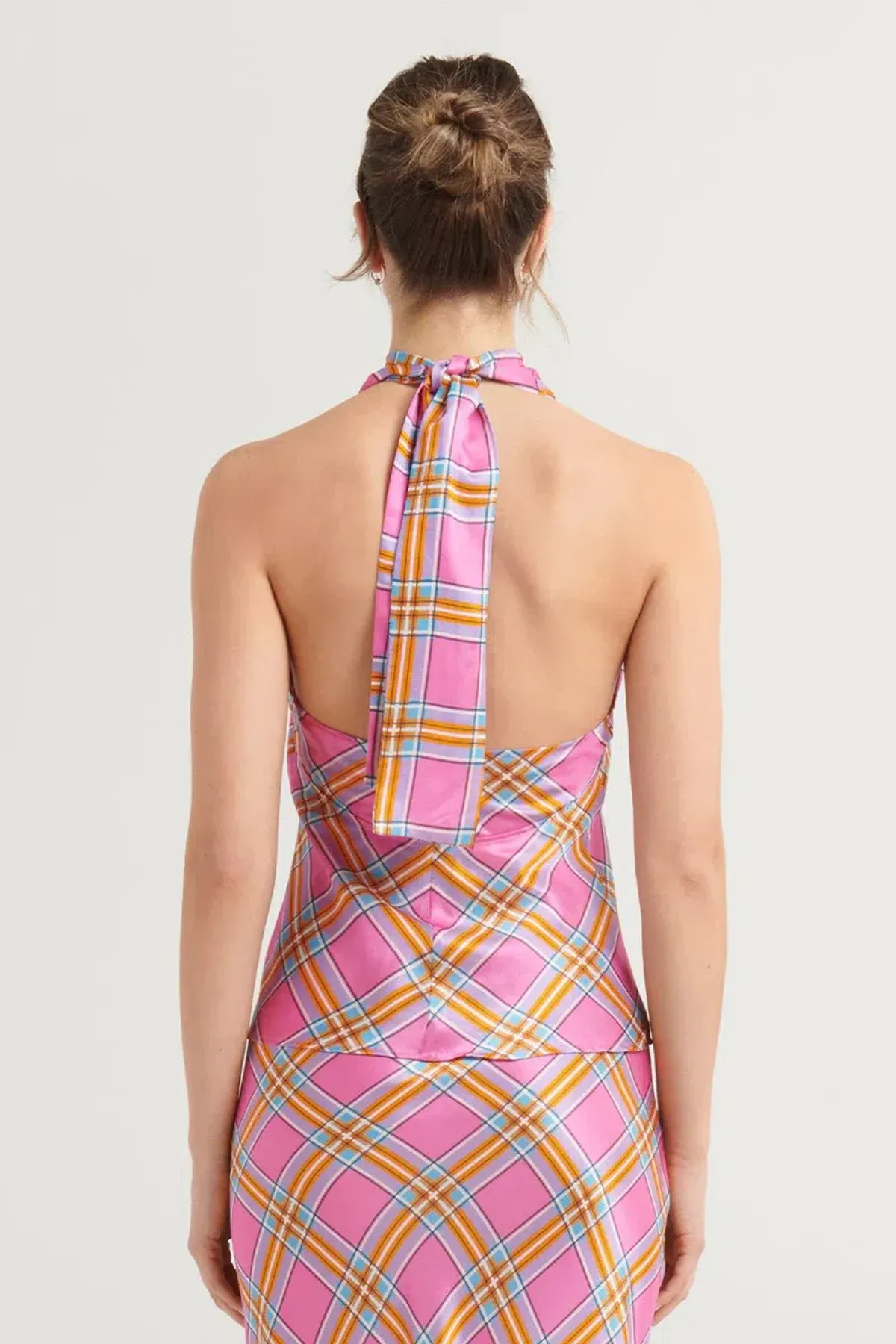 Steele Marcela Top and Cassidy Skirt Set Pink Check Size S / AU8 - Image 3