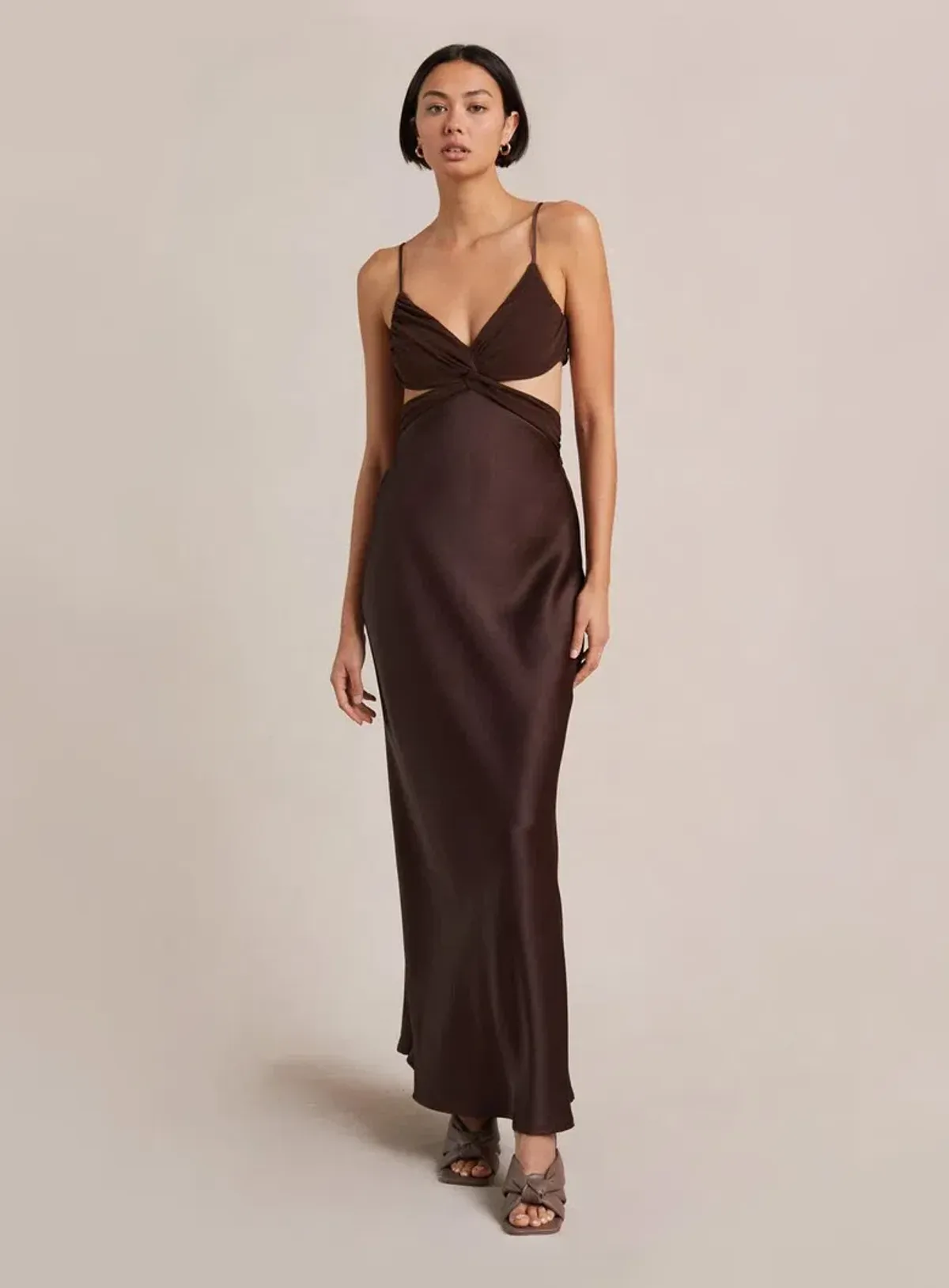 Bec & Bridge Nadia Twist Dress Brown Size 10 - Image 2