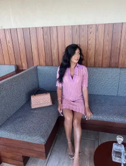 Scanlan Theodore Knit Shirt Dress Pink Size XS/ AU 8 for rent on The Volte - image 3