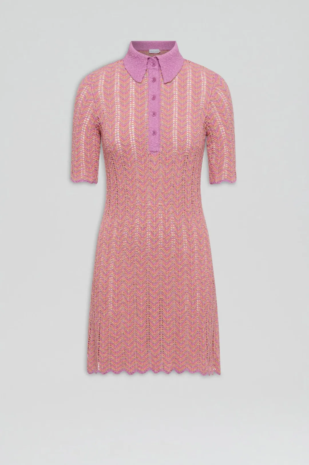 Scanlan Theodore Knit Shirt Dress Pink Size XS/ AU 8 for rent on The Volte - main image