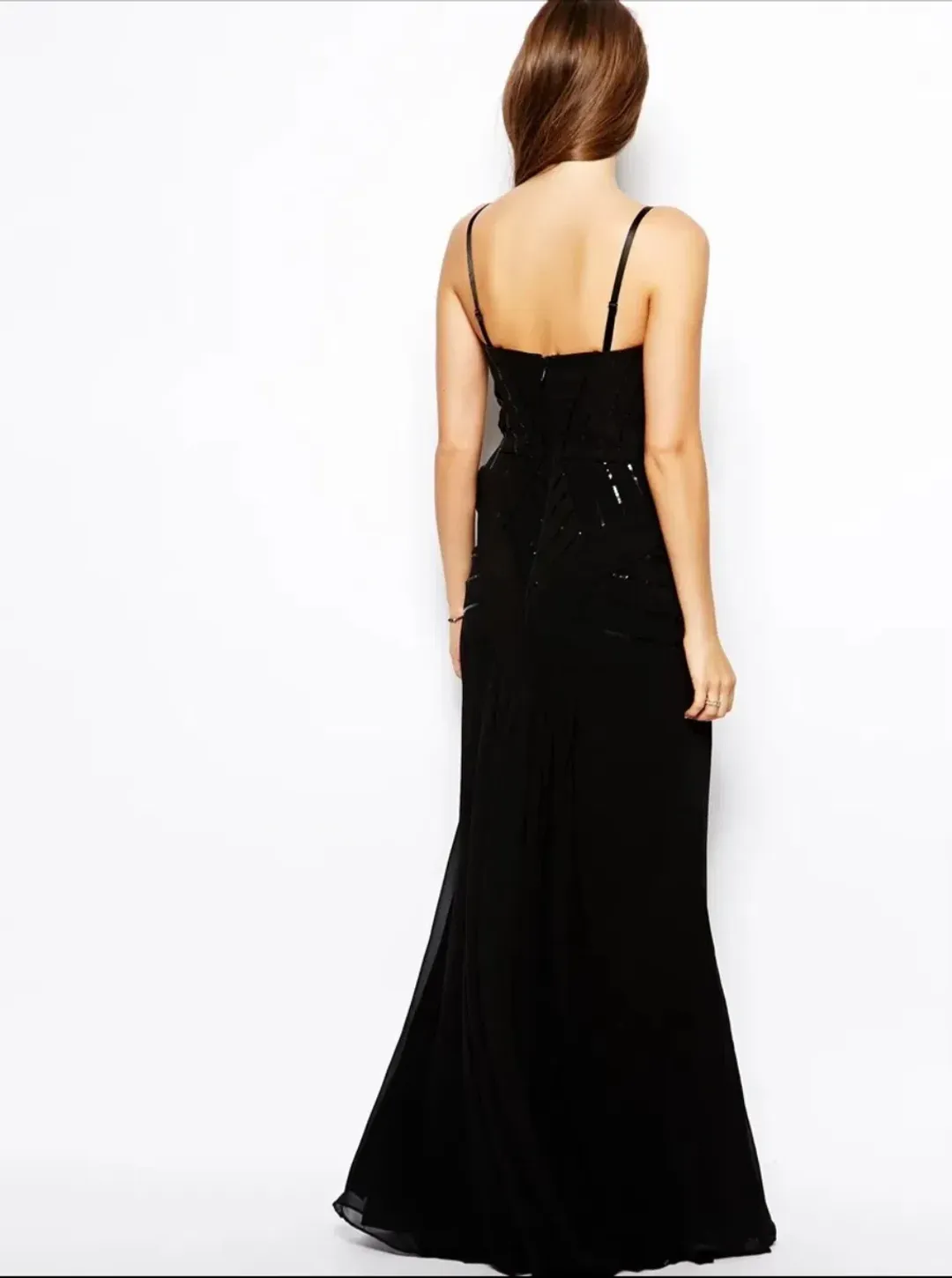 Bariano Sequin Peplum Dress - size 8 for rent on The Volte - main image