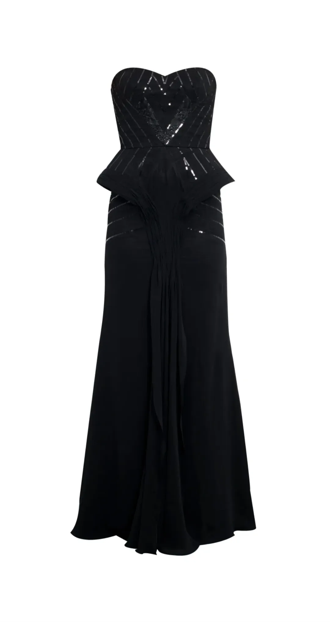 Bariano Sequin Peplum Dress - size 8 for rent on The Volte - main image