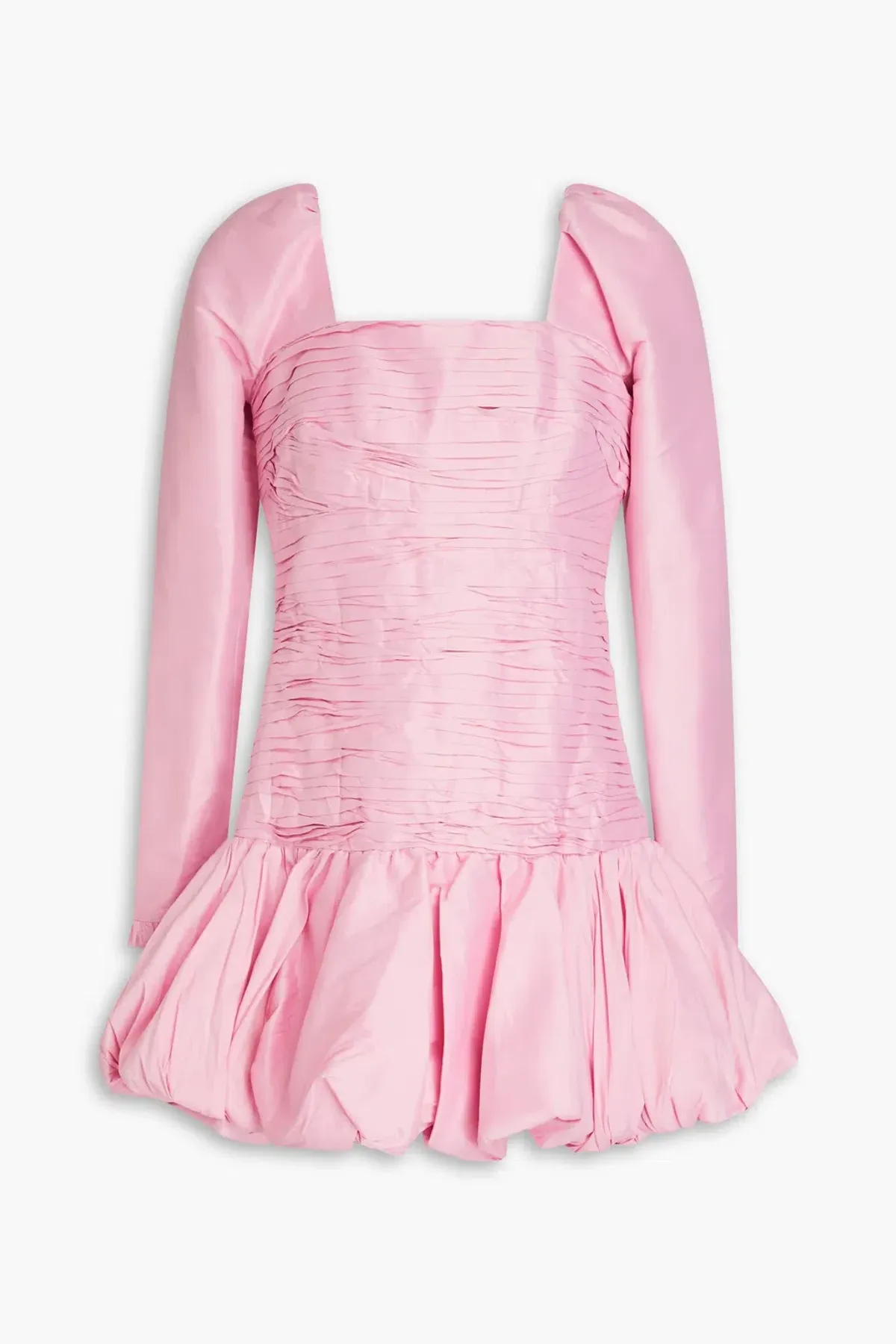 Aje Bijou Ruched Long Sleeve Mini Dress in Bonbon Pink Size 12 - Image 3