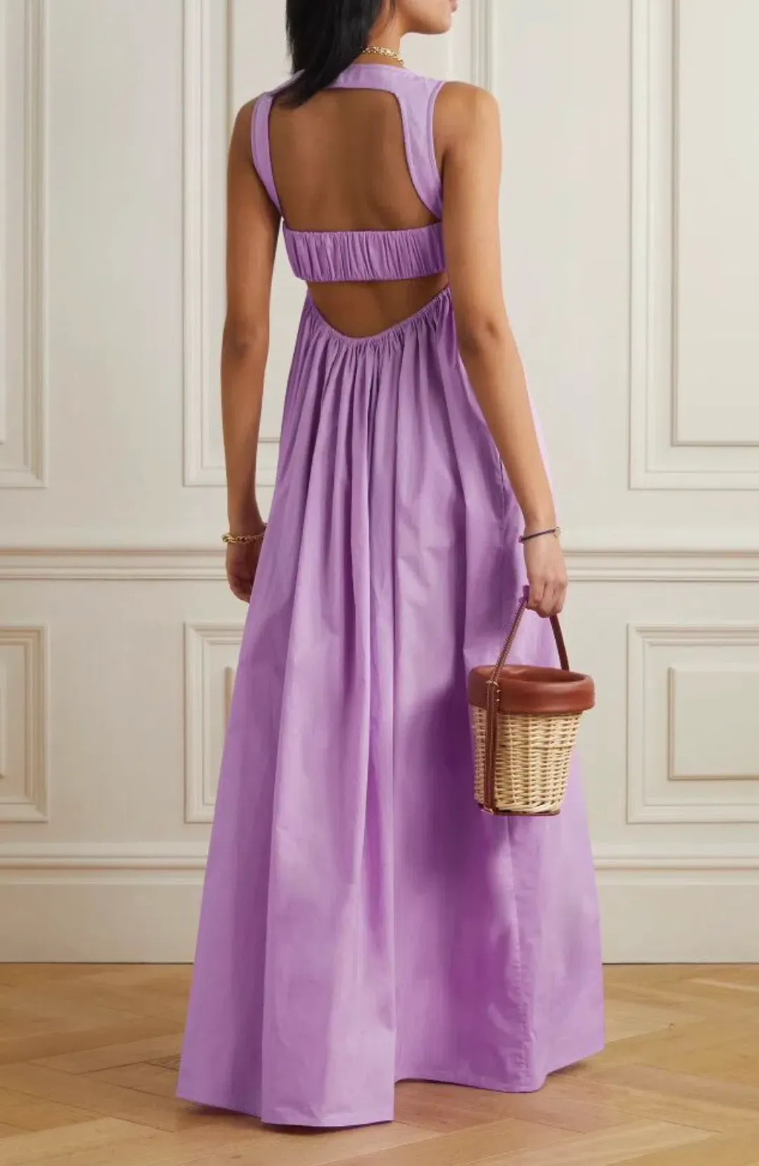 Oroton Cotton Sundress Purple Size 10 for rent on The Volte - main image