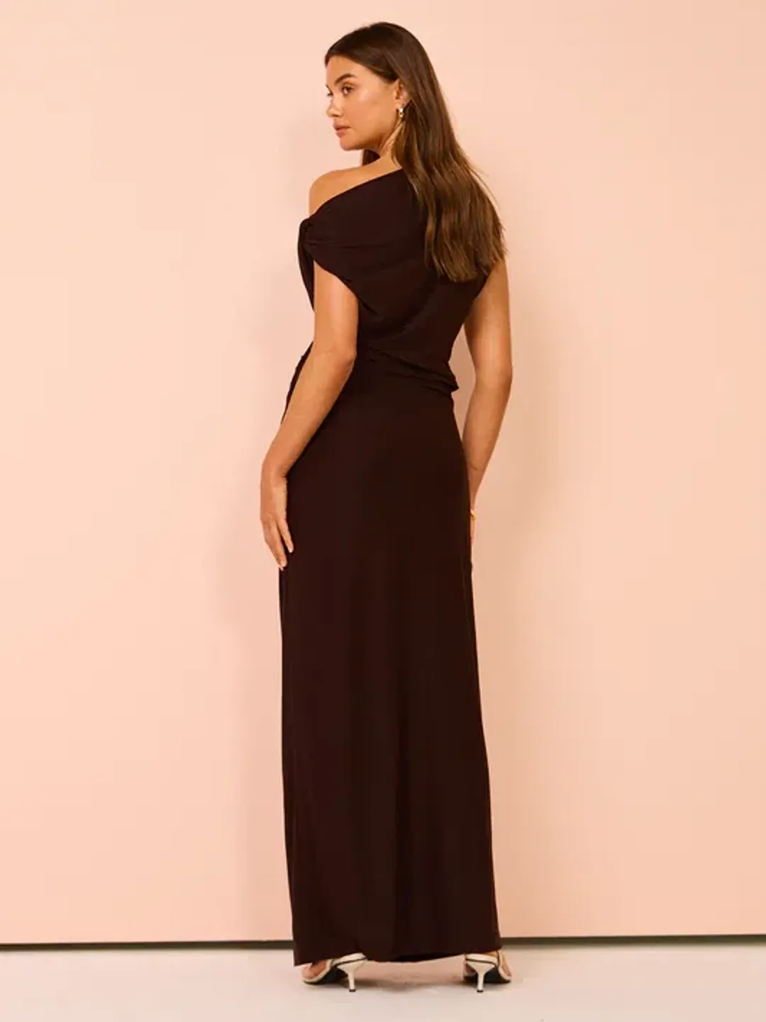 Camilla & Marc Annalise Maxi Dress Chocolate Brown Size 10 for rent on The Volte - main image