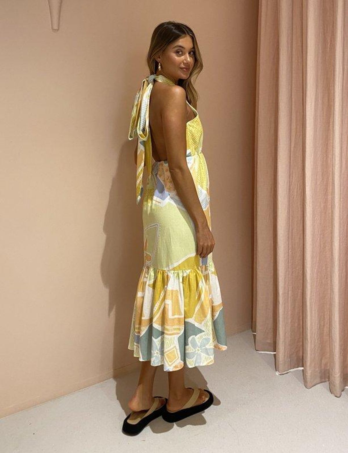 Steele Sia Dress Sunset Cabana Size Small - Image 2