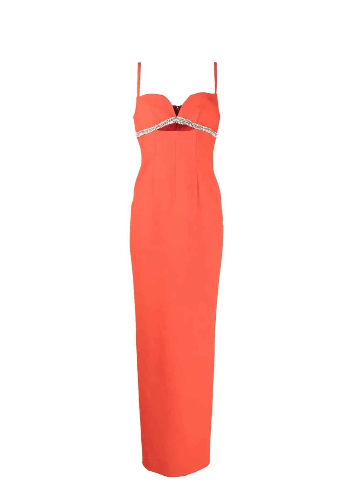 Rachel Gilbert Kyra Gown Flame Orange Size 4/AU 14 - Image 3