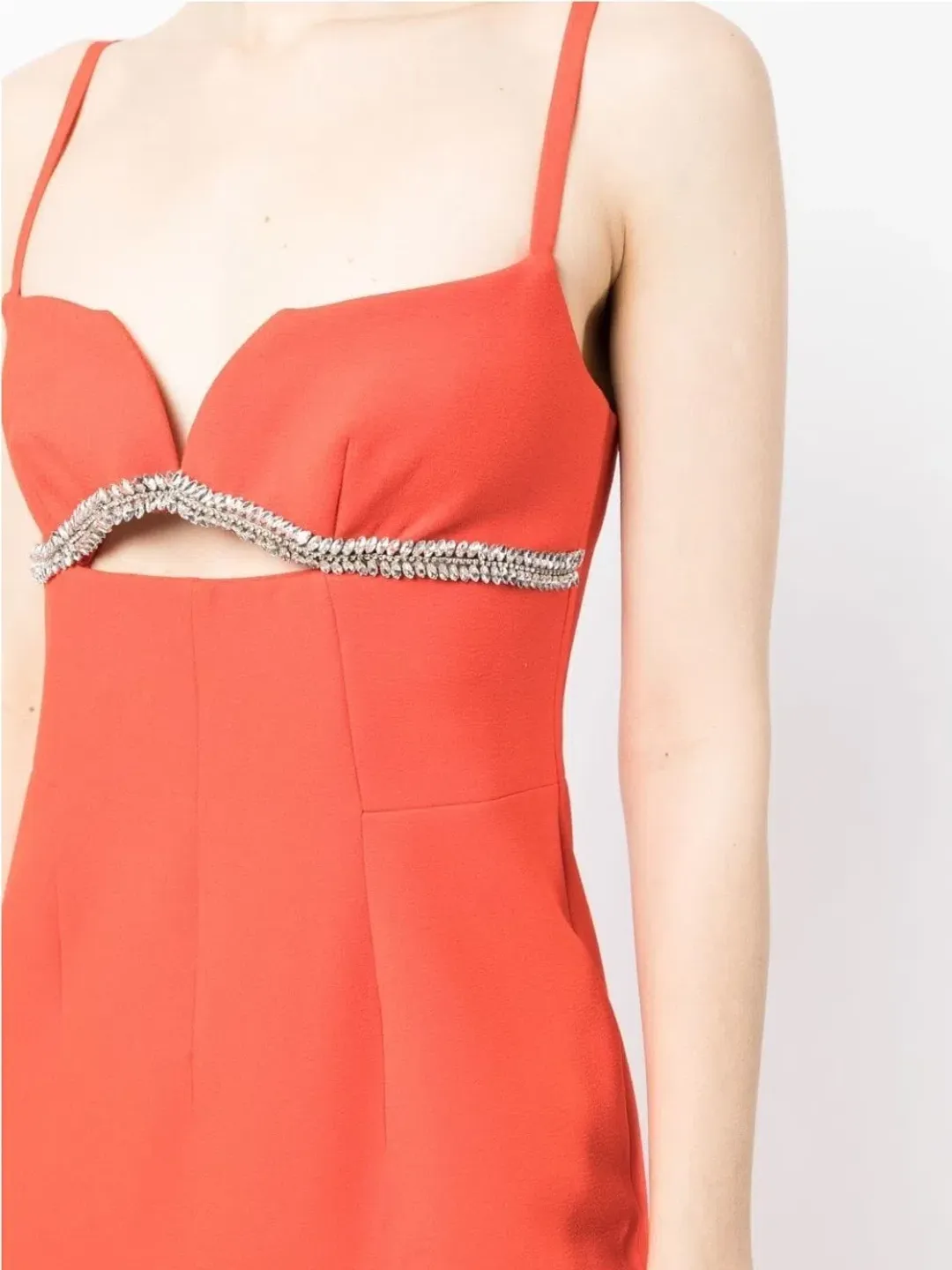 Rachel Gilbert Kyra Gown Flame Orange Size 4/AU 14 for rent on The Volte - main image