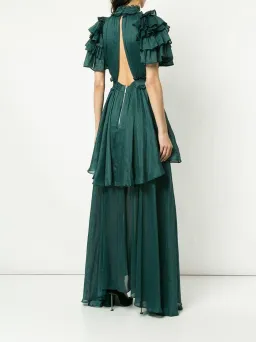 Aje High Neck Gown Green Size 10 for rent on The Volte - image 2