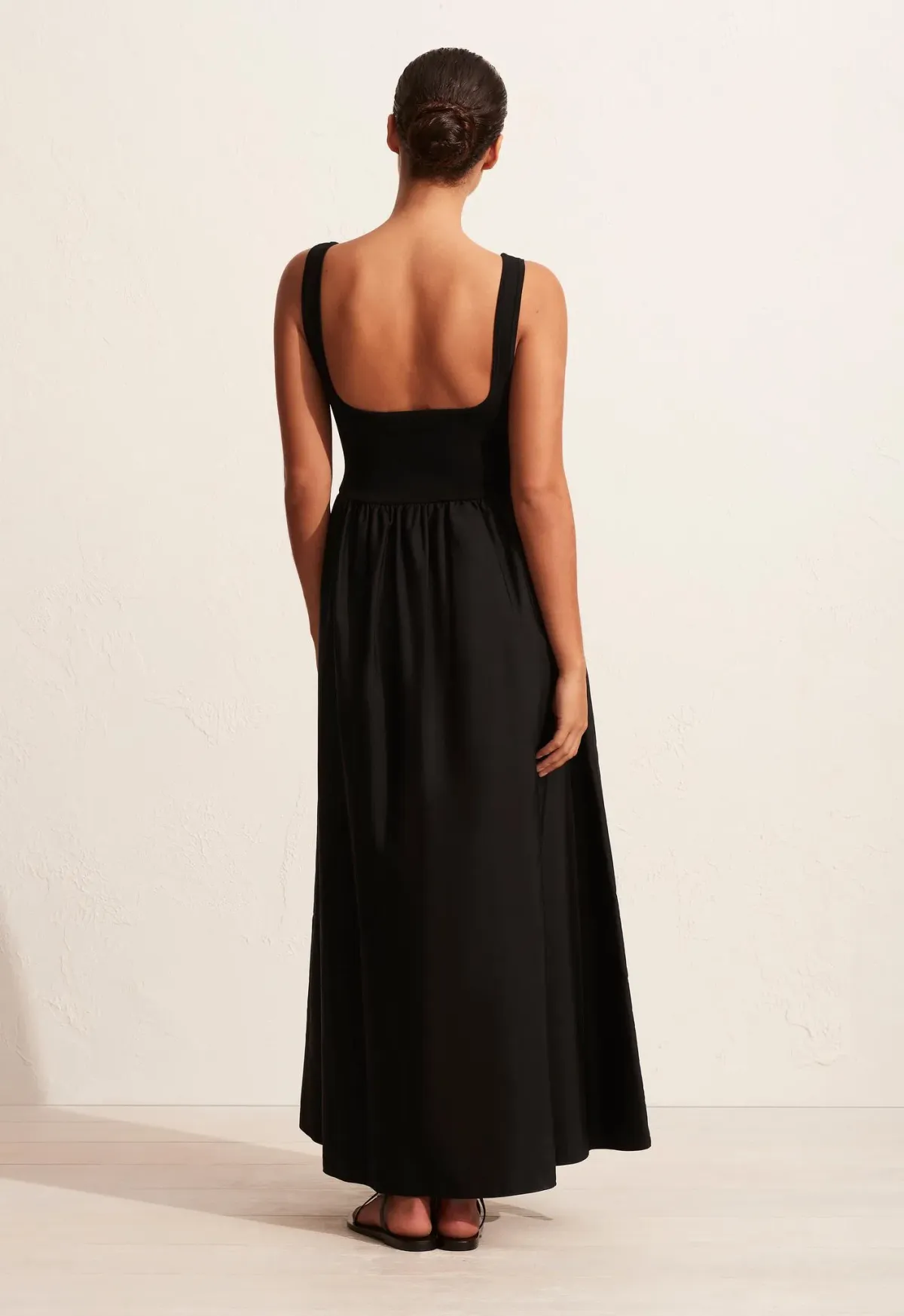 Matteau Knit and Cotton Dress Black Size 2 / AU 8 - Image 3