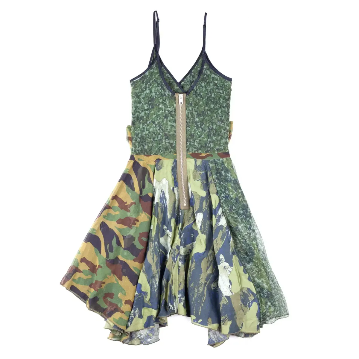Diesel Camouflage Asymmetrical Panelled Dress - Image 3
