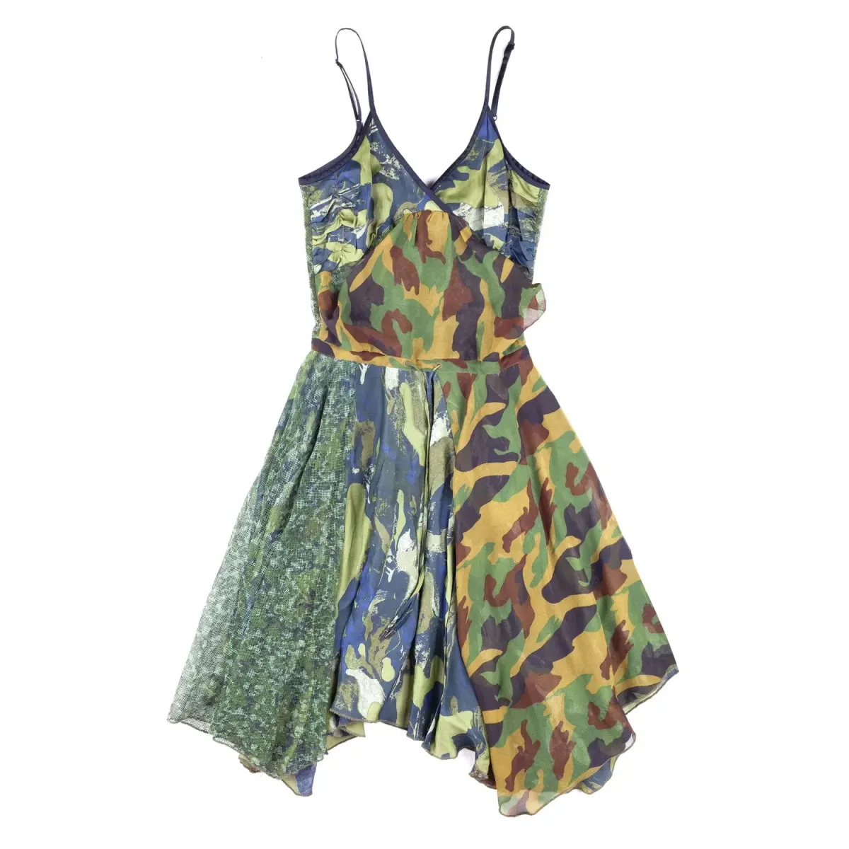 Diesel Camouflage Asymmetrical Panelled Dress - Image 2