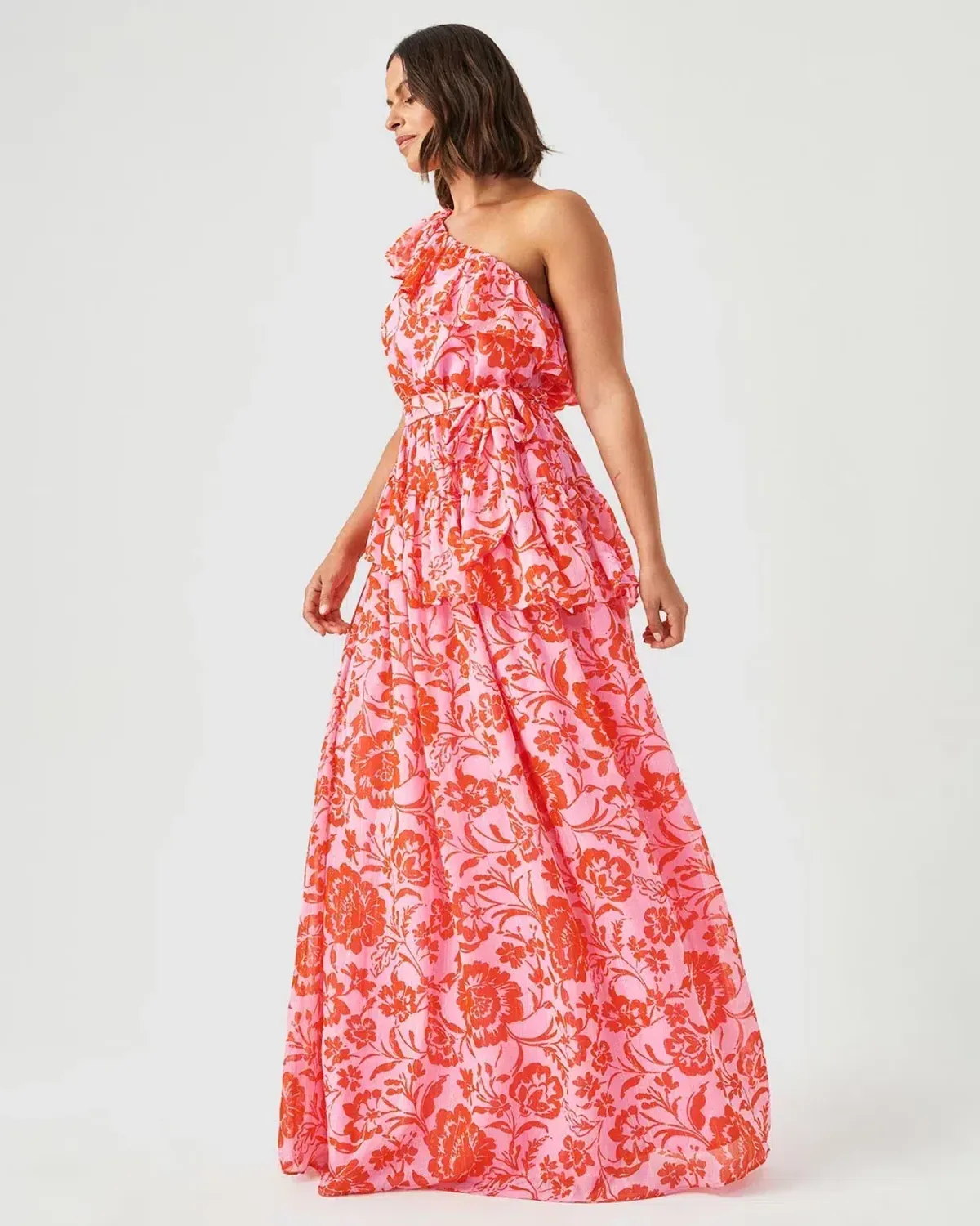 Tussah Odessa Maxi Dress Pink/Red Floral Size 12 - Image 2