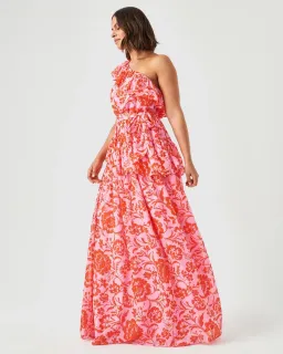 Tussah Odessa Maxi Dress Pink/Red Floral Size 12 for rent on The Volte - image 2