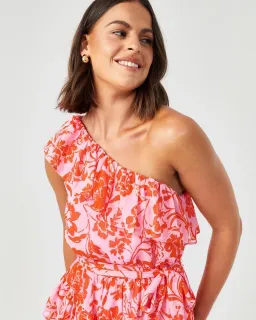 Tussah Odessa Maxi Dress Pink/Red Floral Size 12 for rent on The Volte - image 4