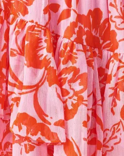 Tussah Odessa Maxi Dress Pink/Red Floral Size 12 for rent on The Volte - image 5