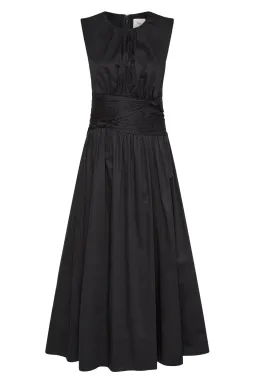Aje Agatha Knot Waist Midi Dress Black Size 12 for rent on The Volte - image 6