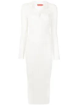 Manning Cartell Ribbed Knit Polo Dress Ecru White Size XS / AU 6 for rent on The Volte - image 4