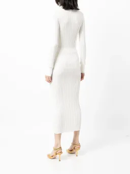 Manning Cartell Ribbed Knit Polo Dress Ecru White Size XS / AU 6 for rent on The Volte - image 3