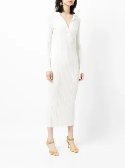 Manning Cartell Ribbed Knit Polo Dress Ecru White Size XS / AU 6 for rent on The Volte - image 1