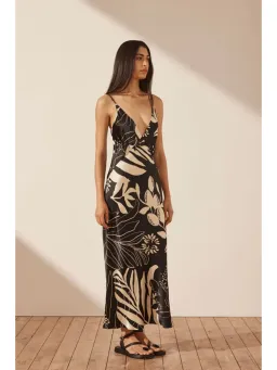 Shona Joy Silk Midi Dress in Capri Size AU 10 for rent on The Volte - image 3