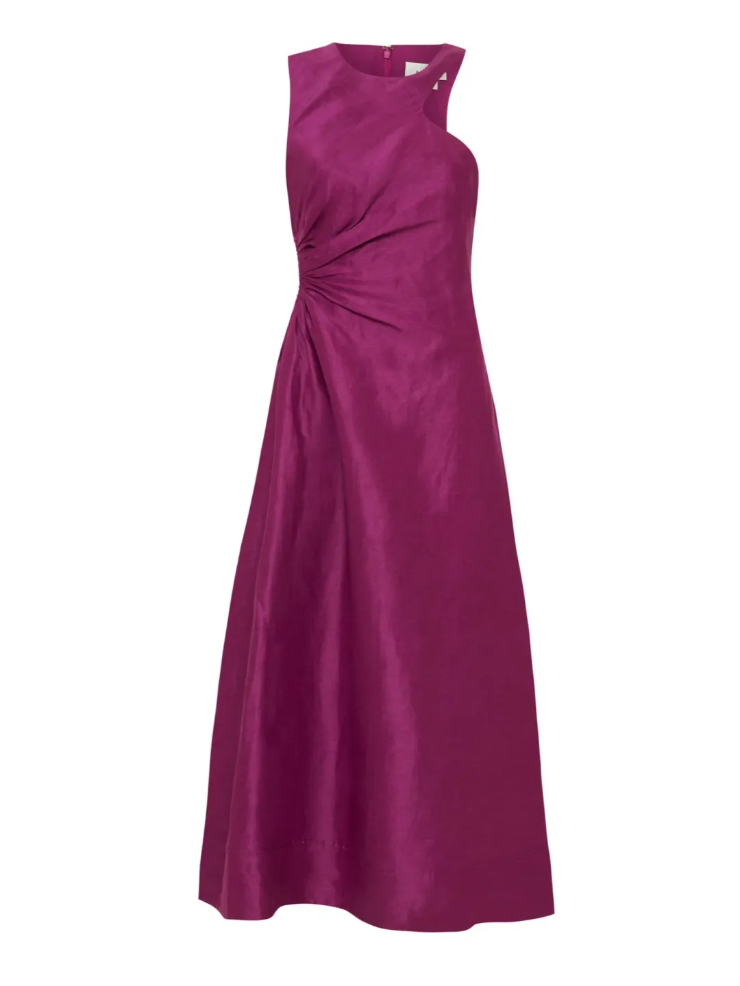 Aje Chateau Cut Out Midi Dress Fuchsia Size AU 10 for rent on The Volte - main image