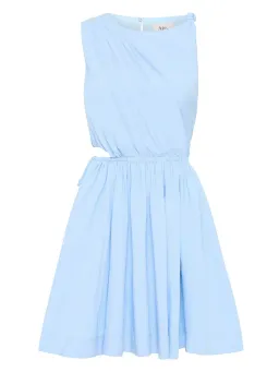 Aje Abbey Twisted Mini Dress in Light Sky Blue Size AU 8 for rent on The Volte - image 5
