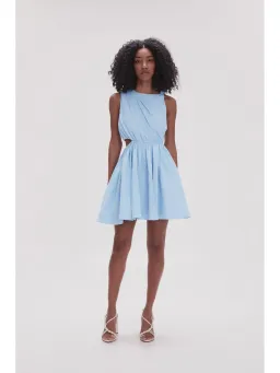 Aje Abbey Twisted Mini Dress in Light Sky Blue Size AU 8 for rent on The Volte - image 1