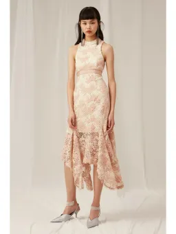 Keepsake No Air Lace Dress Pink Size AU 6 for rent on The Volte - image 1