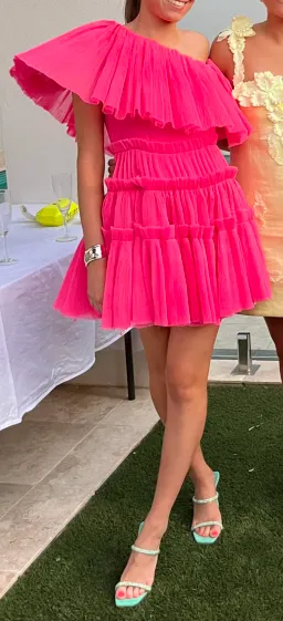 Sheike Limited Edition Carnival Mini Dress in Pink Size AU 6 for rent on The Volte - image 2