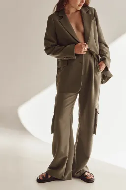 DISSH Willa Petrol Two-Piece Suit Green Size 10 for rent on The Volte - image 1