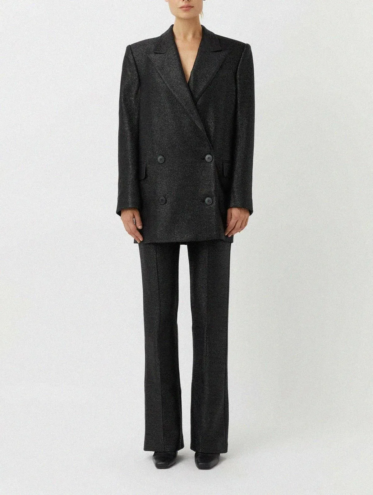 Camilla & Marc Nolana Double Breasted Jacket Black Size 8 - Image 1