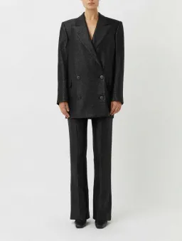 Camilla & Marc Nolana Double Breasted Jacket Black Size 8 for rent on The Volte - image 1
