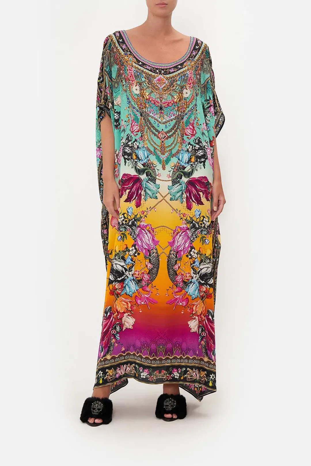 Camilla Viper Room Kaftan Multi Print One Size for rent on The Volte - main image