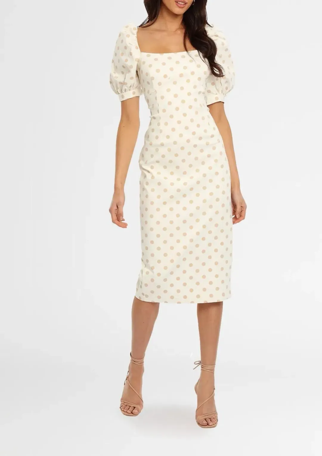 Pasduchas Clarion Fitted Midi Dress Print Size 10 for rent on The Volte - main image