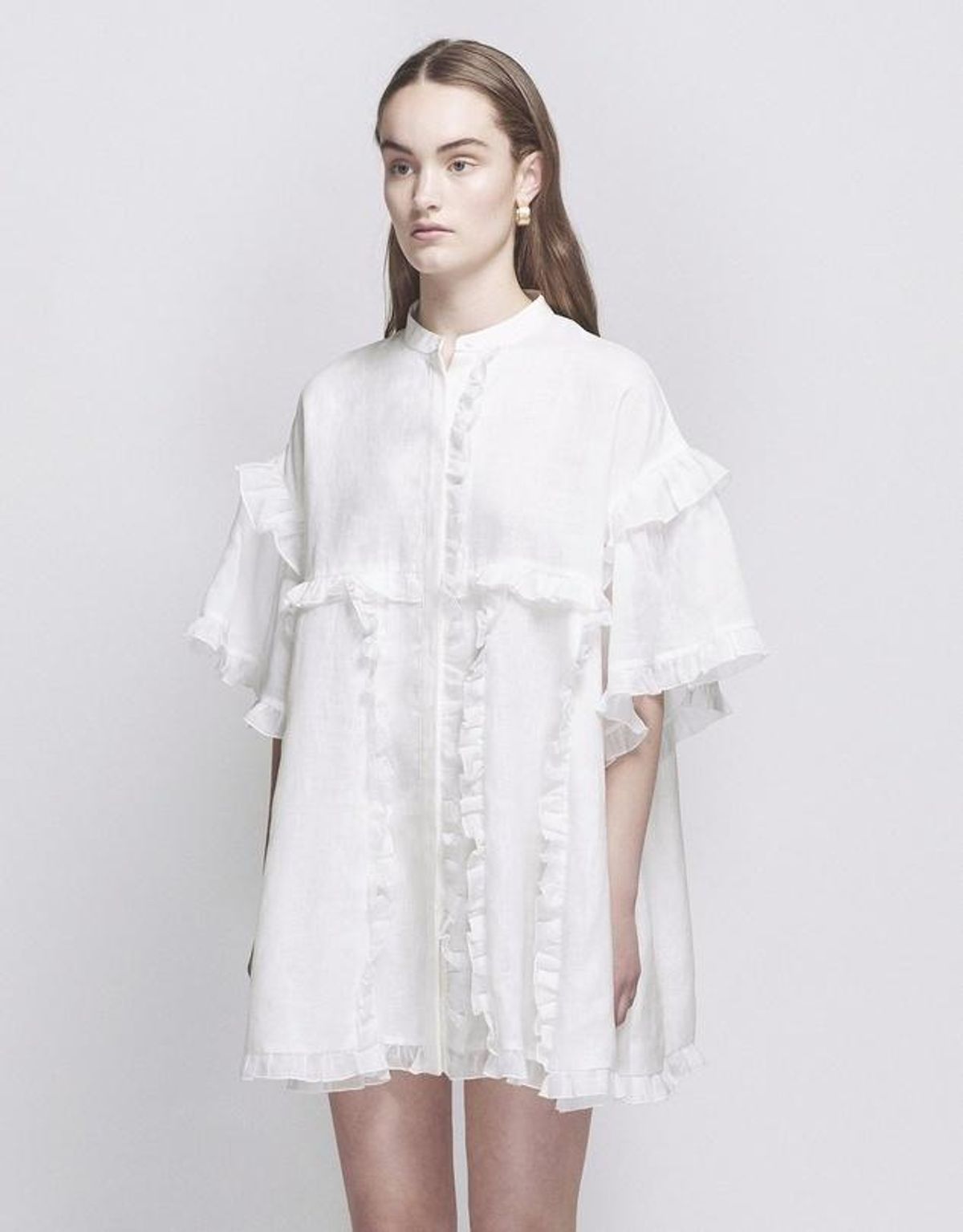 Joslin Alice Linen Ramie Dress for rent on The Volte - main image