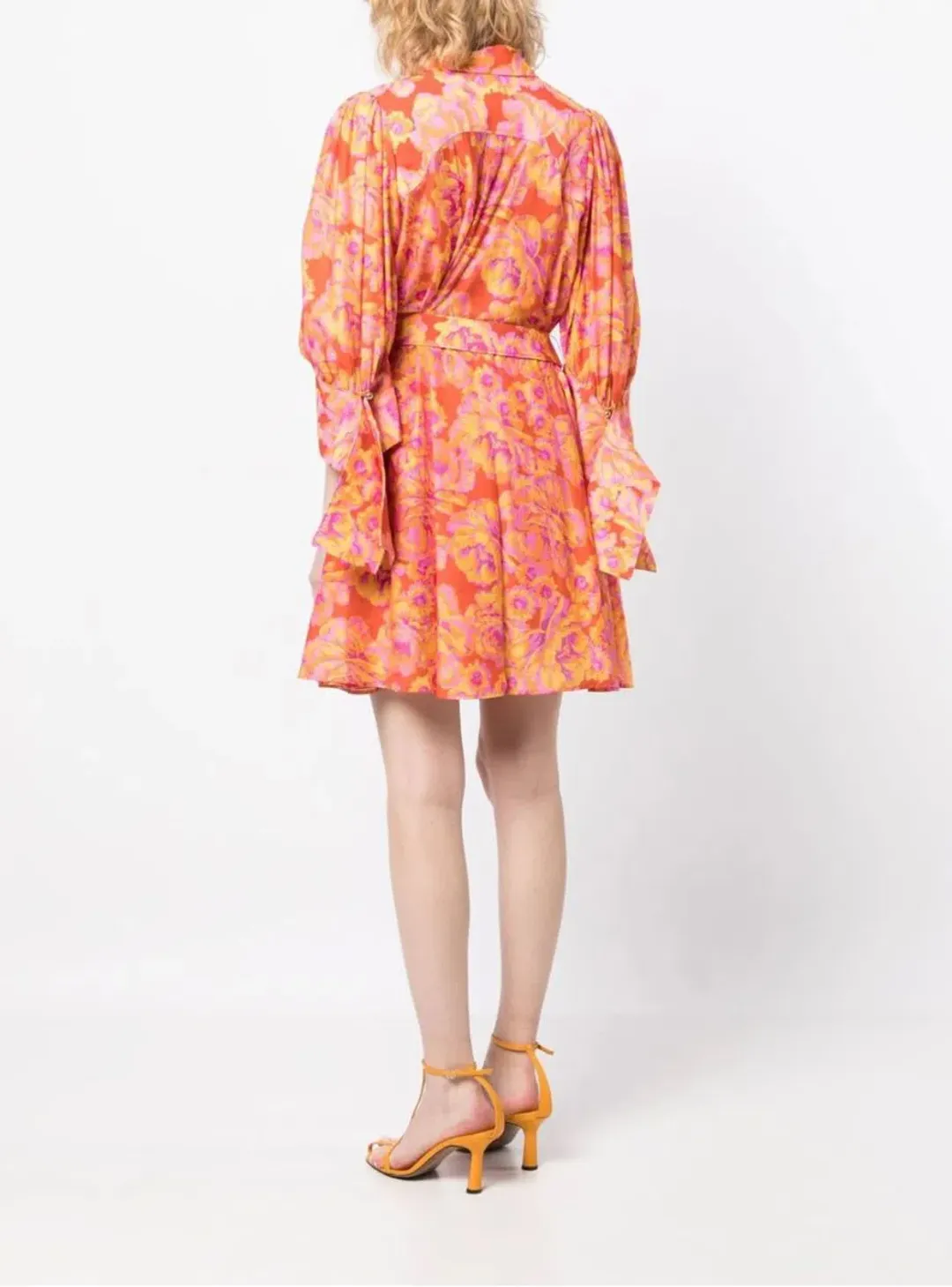 Acler Merrylands Mini Shirt Dress Summer Bloom Size 10 for rent on The Volte - main image