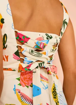 Alemais Samaki Mini Dress Multi Size 10 for rent on The Volte - image 3