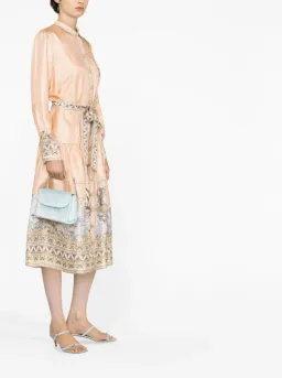 Zimmermann High Tide Odyssey Print Shirt Midi Dress Multi Size 1 / AU 10 for rent on The Volte - image 2