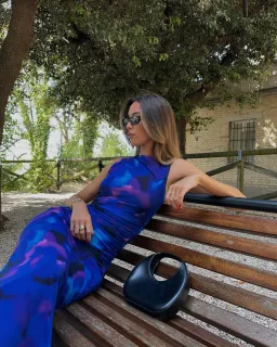 Kookai Dusk Midi Dress Multicolour Size 8 for rent on The Volte - image 2