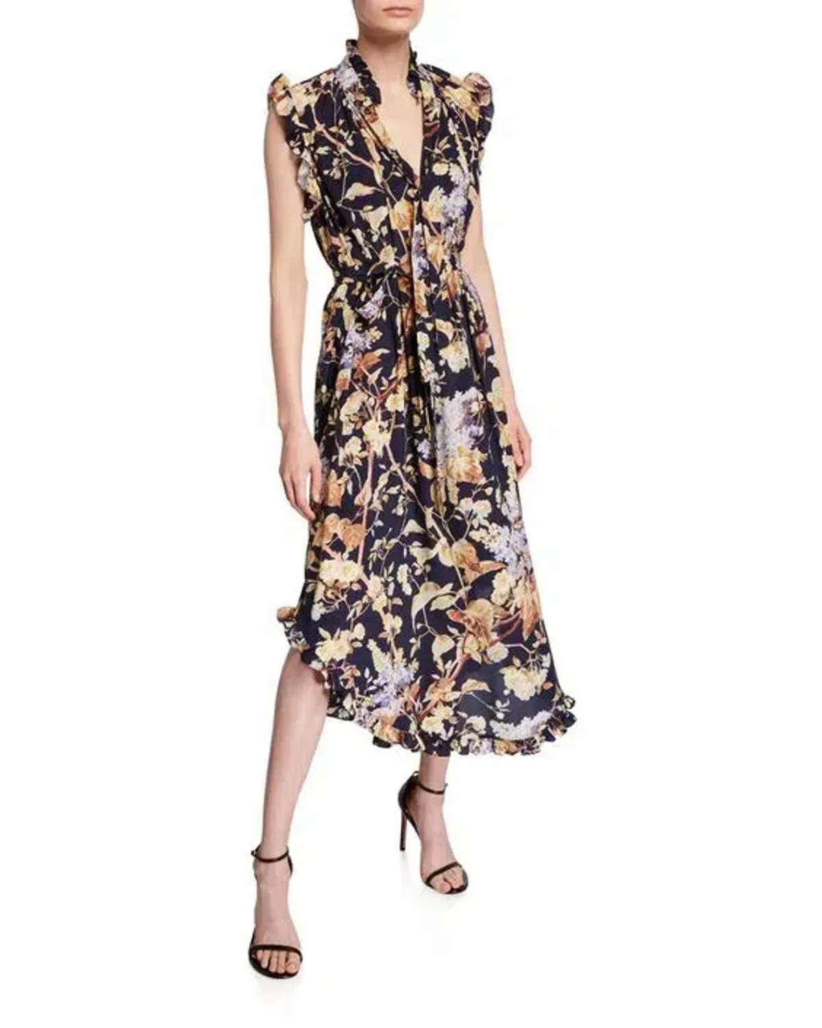 Zimmermann Sabotage Midi Dress Floral Size 1 / AU 10 - Image 1