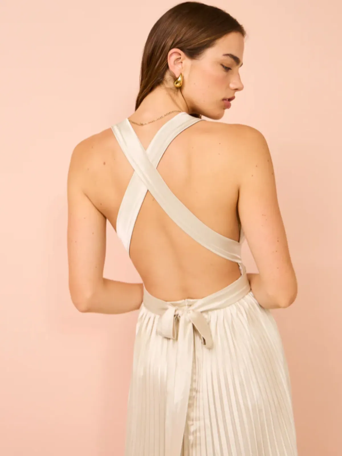 L'Idee Moderniste Gown Champagne Size AU 6 - Image 16