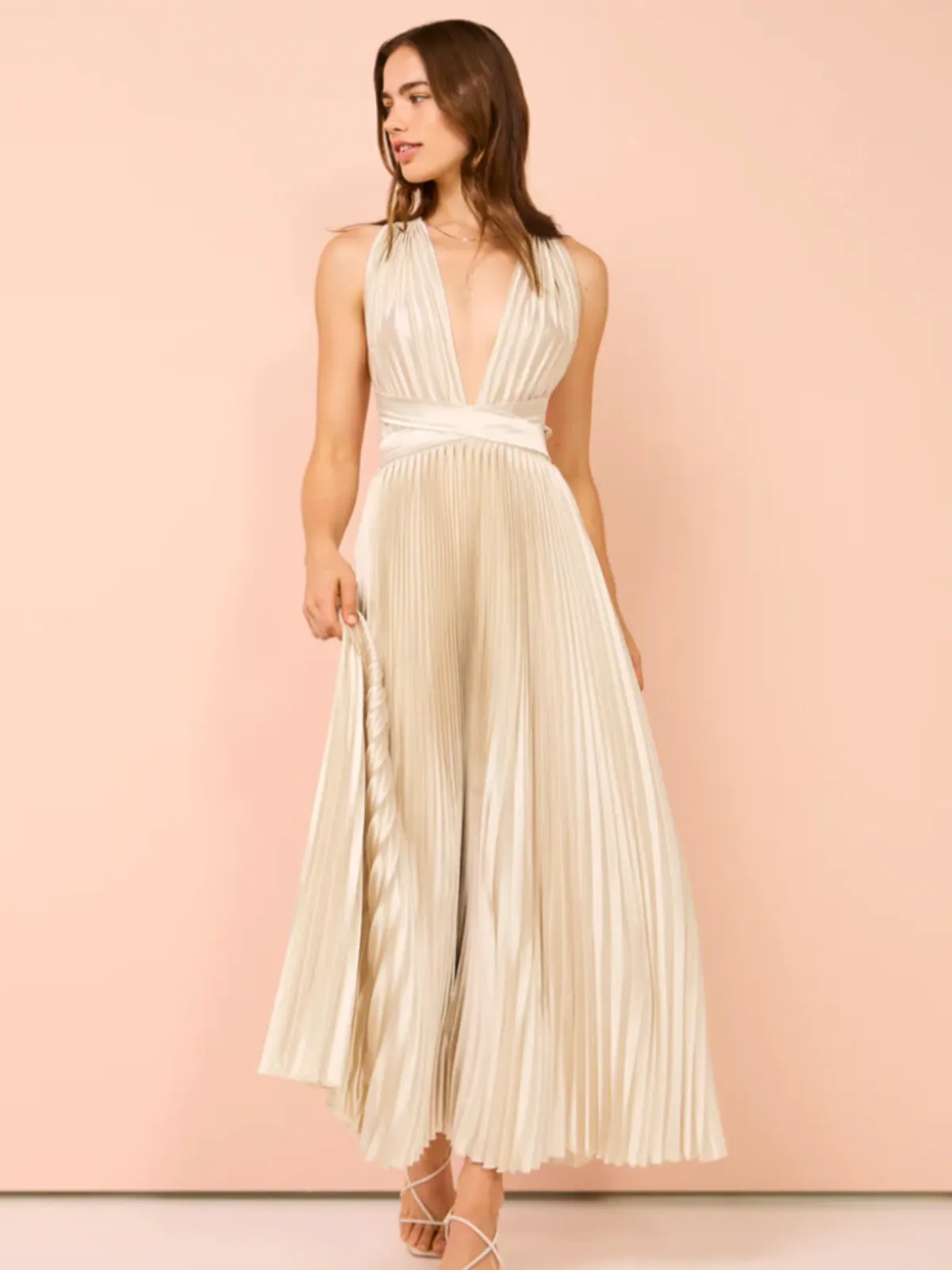 L'Idee Moderniste Gown Champagne Size AU 6 - Image 11