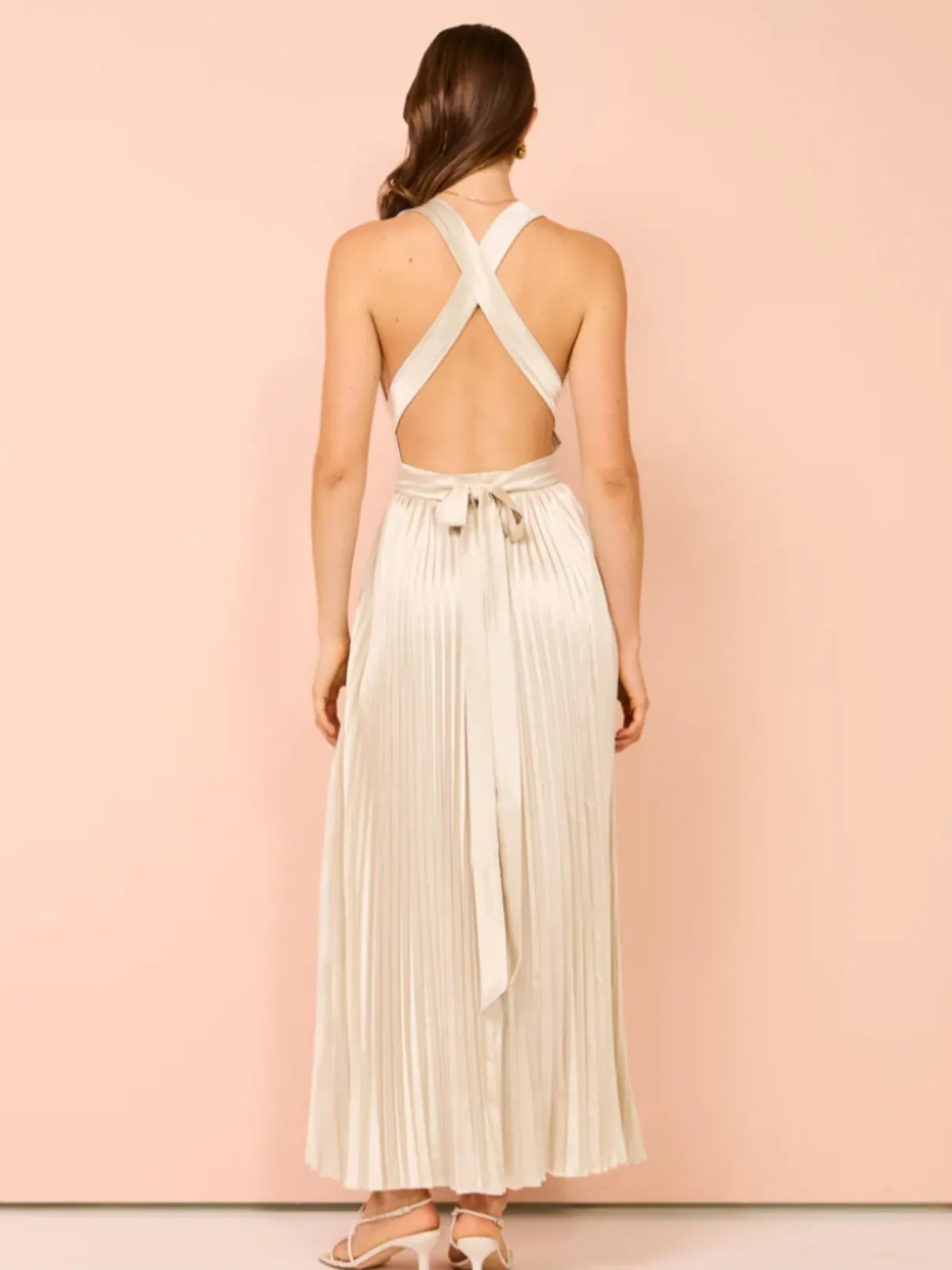 L'Idee Moderniste Gown Champagne Size AU 6 - Image 10