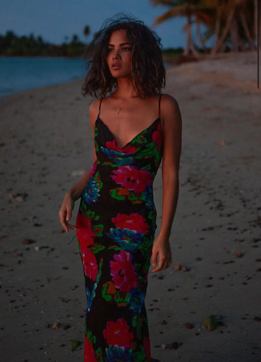 Rat & Boa Casablanca Dress Black Floral Size AU 4 for rent on The Volte - main image