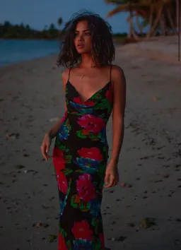 Rat & Boa Casablanca Dress Black Floral Size AU 4 for rent on The Volte - image 2