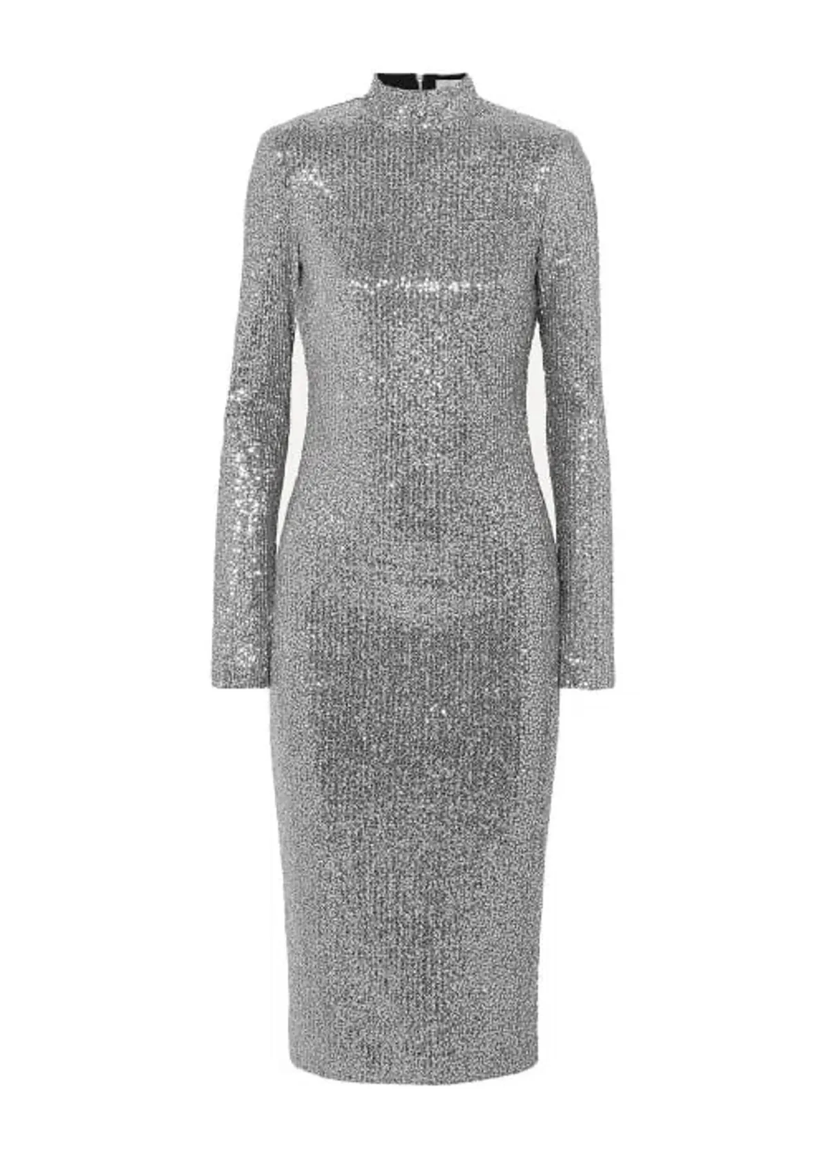 Rebecca Vallance Andree Sequined Dress Silver Size AU 6 - Image 2