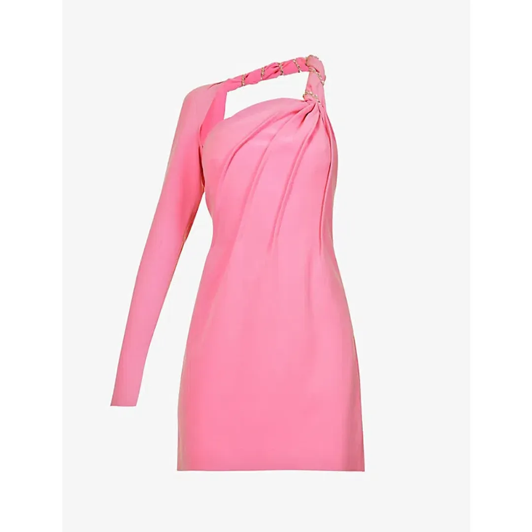 Rachel Gilbert Claudio Mini Dress Pink Size 4 / AU 14 for rent on The Volte - main image