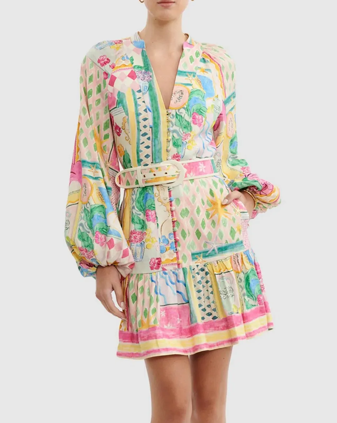 Rebecca Vallance Le Mur Rose Mini in Multi Size AU 8 for rent on The Volte - main image